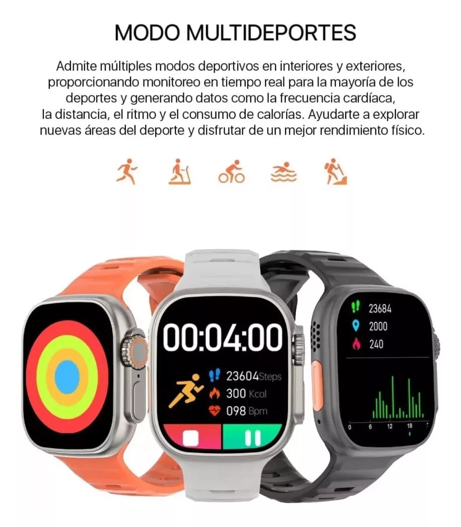 Reloj Inteligente Smartwatch Serie 8 Ultra T800